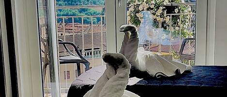 Chambre Triple Deluxe, balcon, vue montagne