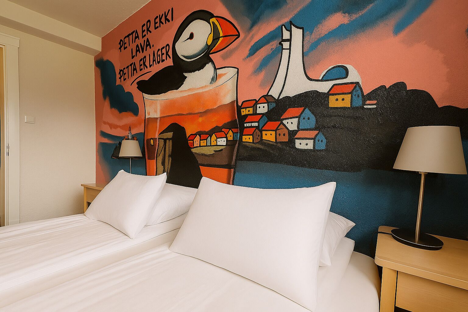 Basic Double Room | Premium bedding, individually decorated, desk, soundproofing