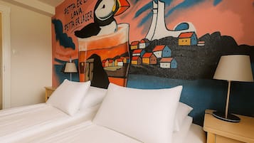 Basic Double Room | Premium bedding, individually decorated, desk, soundproofing