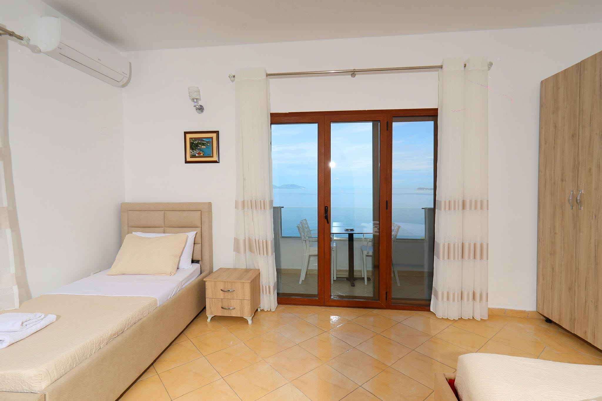 Deluxe Triple Room, Sea View | Private kitchen | Electric kettle