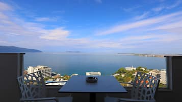 Deluxe Triple Room, Sea View | Balcony view