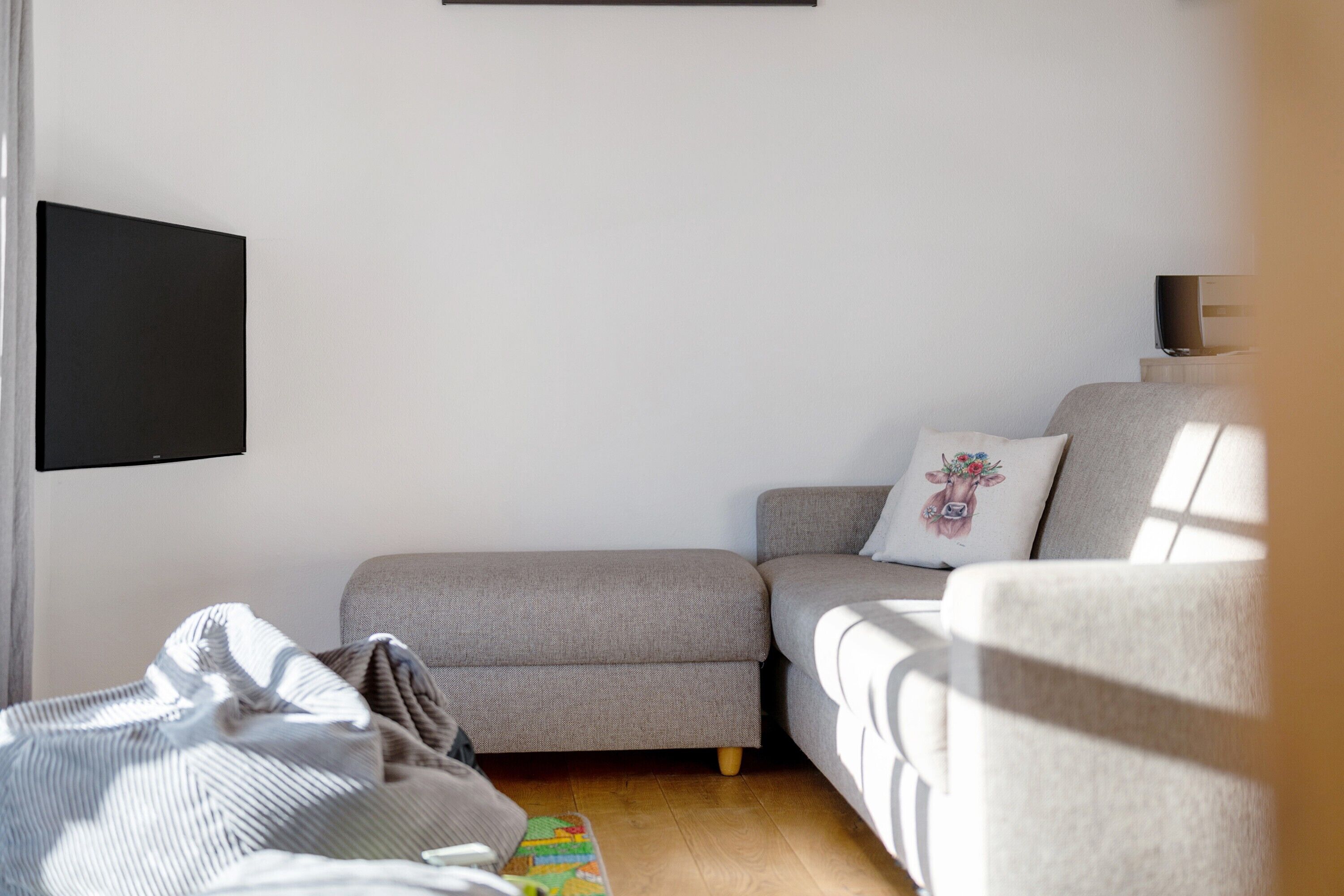 Télévision, table de tennis de table, chaîne hi-fi