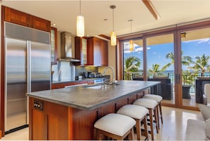 Fridge, microwave, oven, stovetop - Brand New Rental Direct Ocean Front Ko Olina Beach Villas (Kapolei)