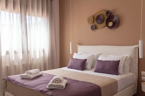 2 bedrooms, iron/ironing board, WiFi, bed sheets - Cozy, family-friendly apartment with a view! (Skiathos)