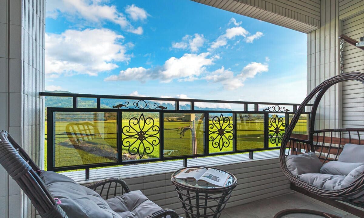 全景四人房, 阳台, 山景 | 露台