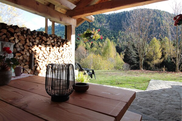 Cabin, Mountain View | Teres/patio