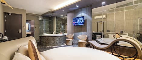 Kamar Double Mewah | Meja kerja, Wi-Fi gratis, dan seprai linen