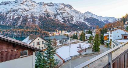 StMoritz Center Vintage Terrace 180 full lake view