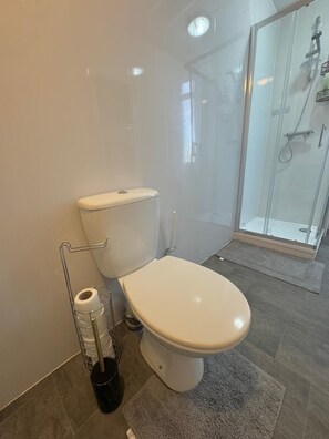 Shower, free toiletries, hair dryer, towels - Sleeps4- Sofabed- 5mintocitycentre- Glasgowgreen (Glasgow)