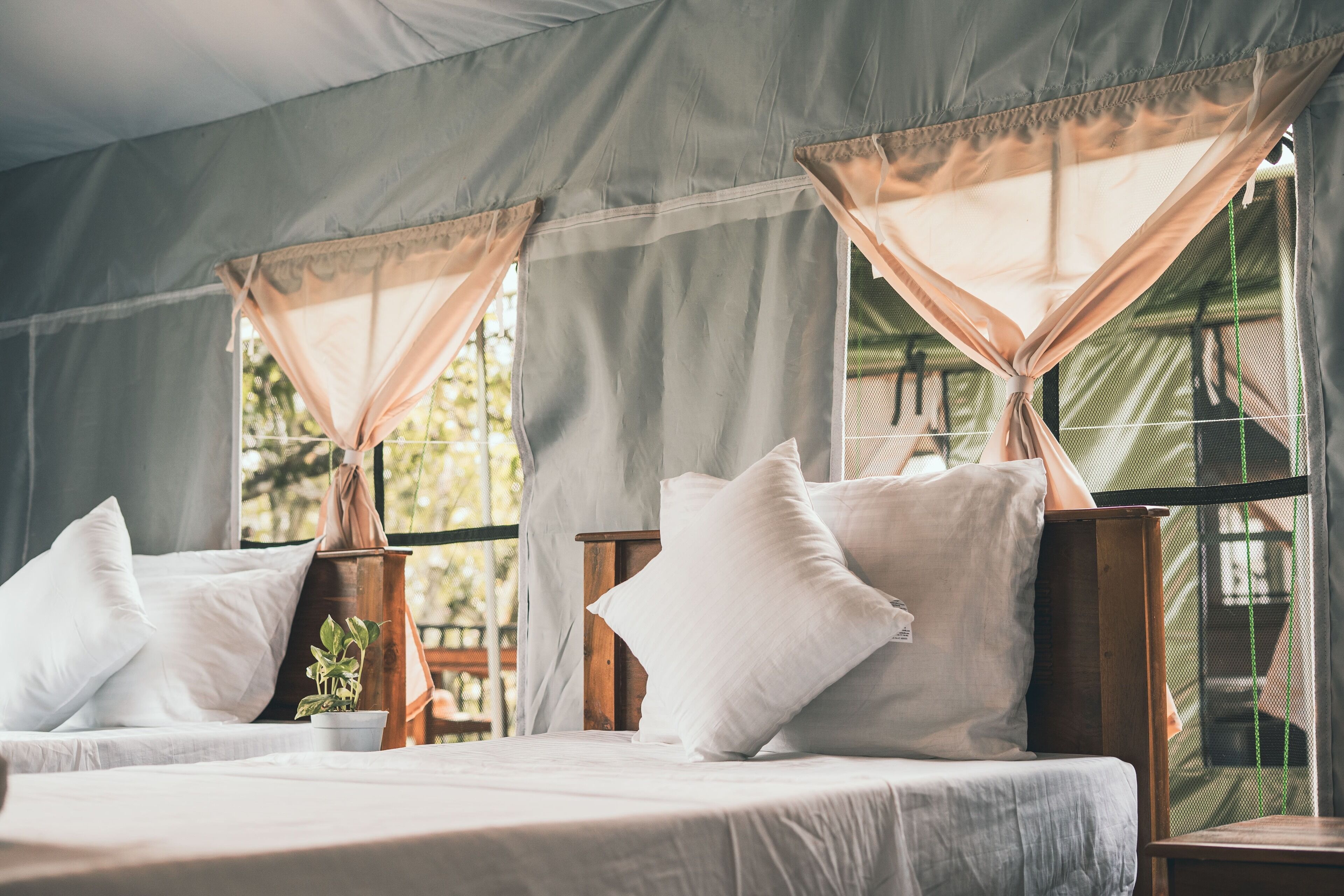 Standard Tent, Balcony, Hill View | Living area