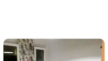 Fridge, microwave, coffee/tea maker, highchair