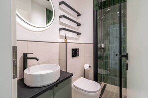 Shower, hair dryer