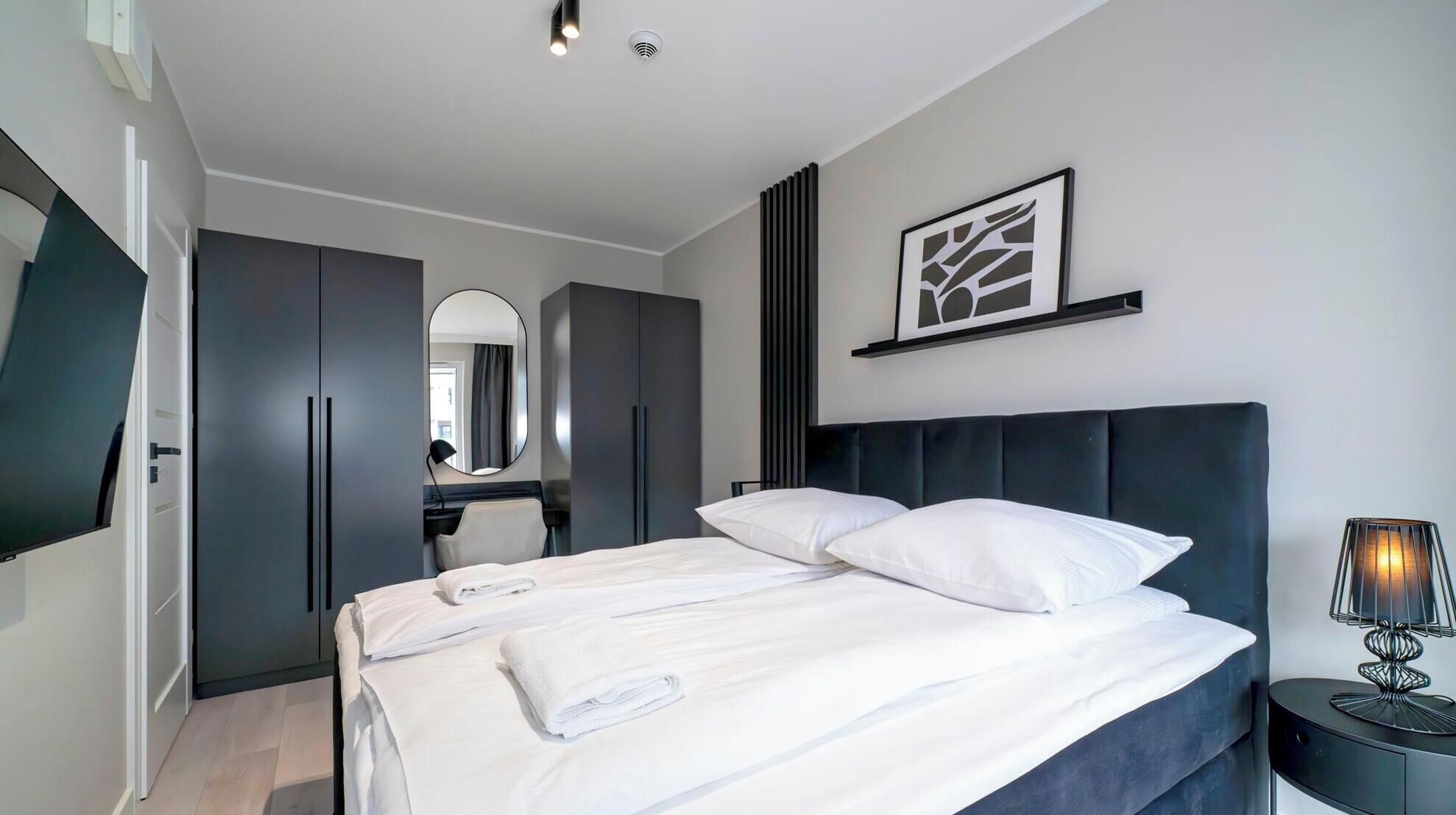 Classic-Apartment (Kasprowicza 223) | Bügeleisen/Bügelbrett, kostenloses WLAN, Bettwäsche, Rollstuhlgeeignet