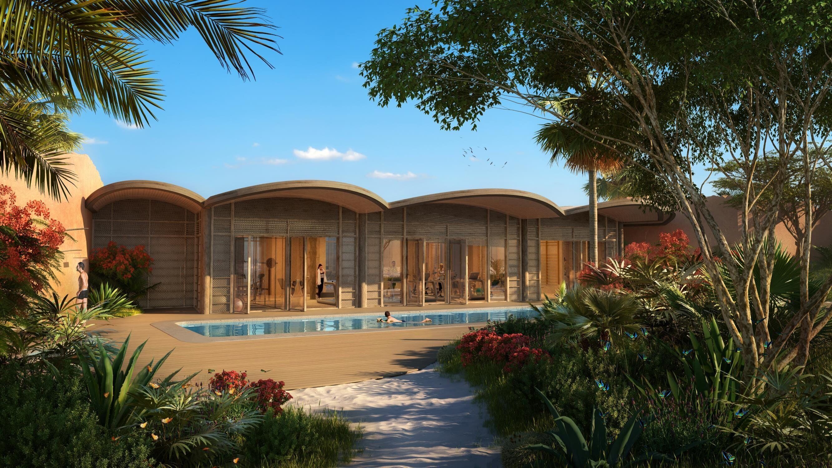 3 Außenpools, Cabañas (gegen Gebühr), Sonnenschirme