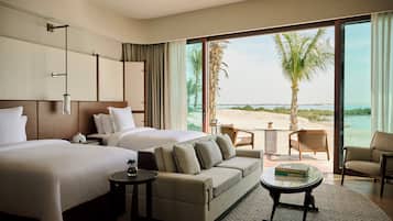 Hypo-allergenic bedding available, down comforters, minibar