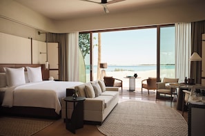 Room, 1 King Bed, Beachfront | Hypo-allergenic bedding, down duvets, minibar, in-room safe