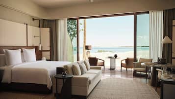 Hypo-allergenic bedding, down duvets, minibar, in-room safe