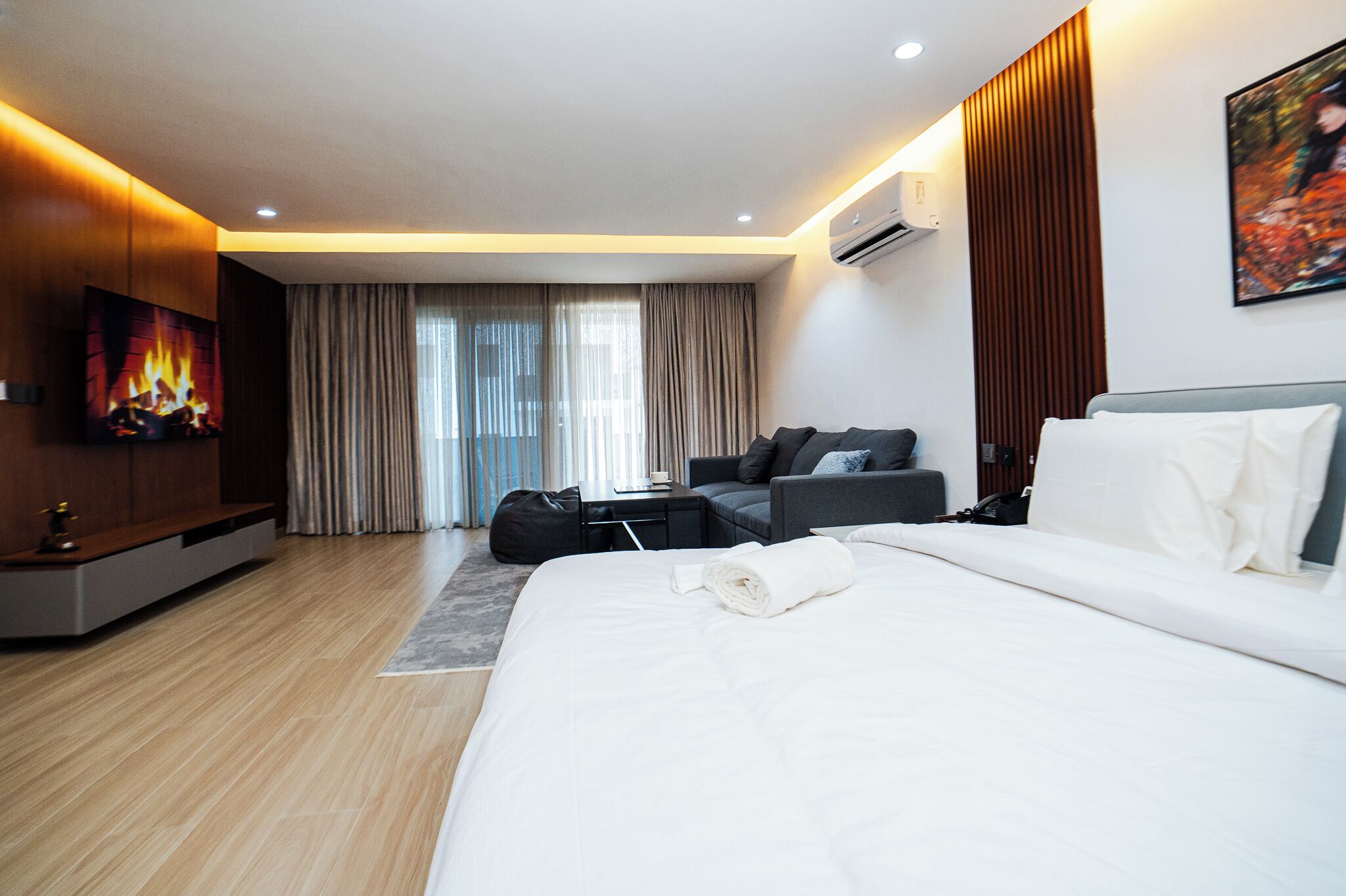 Habitación individual Deluxe | Área de sala de estar