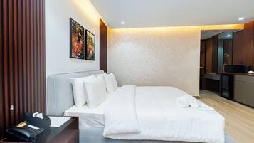 Habitación individual Deluxe | Escritorio, espacio para trabajar con un portátil, wifi gratis