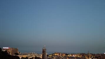 Chambre Double ou avec lits jumeaux, vue ville | Terrasse/Patio