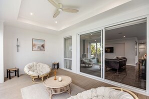 Living area - Modern Beach Retreat | Eden Beach Sanctuary (Jindalee)