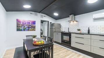 Microwave, oven, stovetop, dishwasher