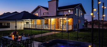 8BR Family Oasis w/ Pool, Hot Tub, Firepit, and Playground!