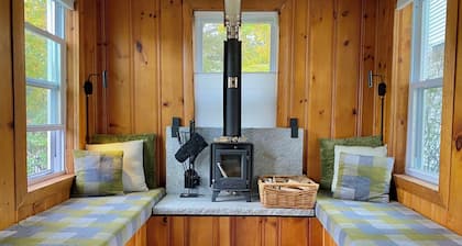 Stay at adorable mill house in walkable Maynard. Small but well-designed spaces.