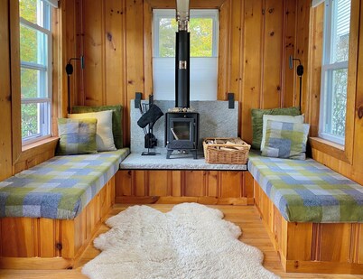 Stay at adorable mill house in walkable Maynard. Small but well-designed spaces.