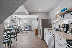 Fridge, microwave, oven, stovetop - Charming Home in Perfect Central Spot (Galveston)