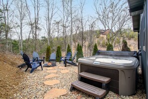 Terrace/patio - Whiskey Duo: 2 Cabins SidebySide, HotTubs, Firepit (Sevierville)