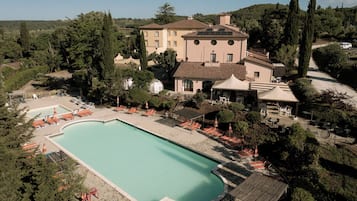 Indoor pool, seasonal outdoor pool