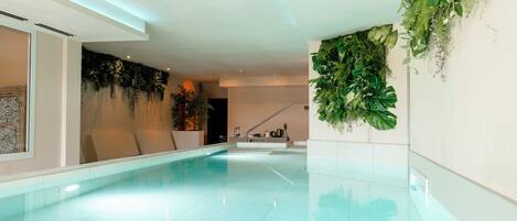 Indoor pool, seasonal outdoor pool