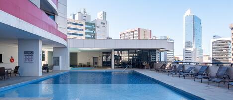 Indoor pool, outdoor pool