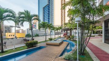 Indoor pool, outdoor pool