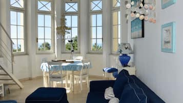 Fernseher, DVD-Player, Bücher