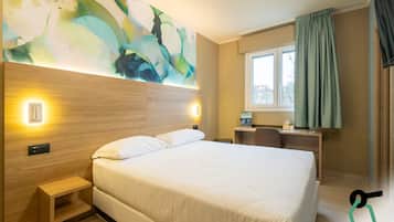 Dubbelrum eller tvÄbÀddsrum | Minibar, vÀrdeförvaringsskÄp pÄ rummet och gratis barnsÀngar