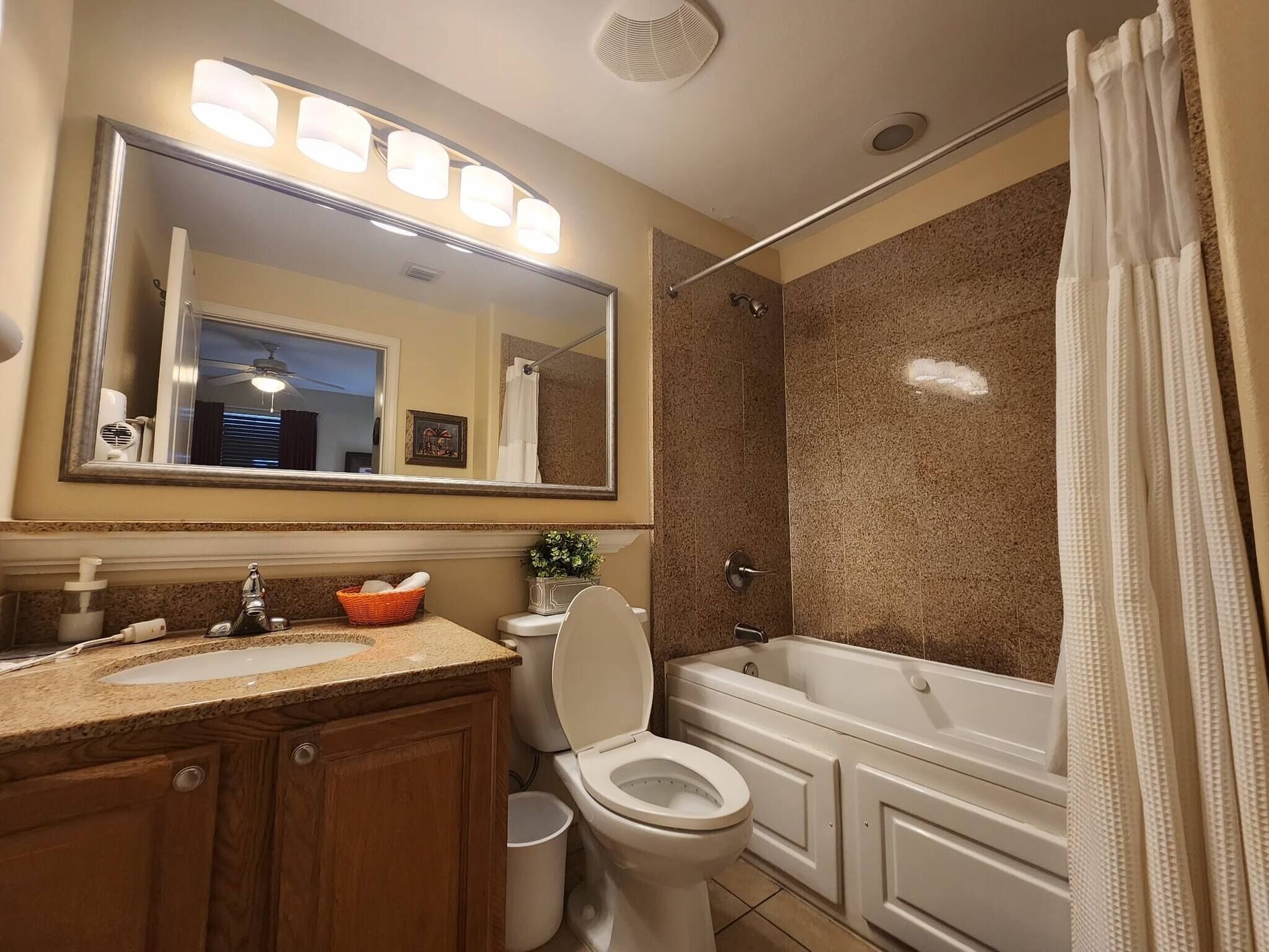 Hair dryer, towels