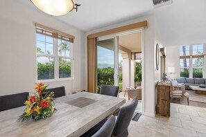 Dining - Family Friendly 3 Bedroom Condo, Includes Beach Gear,Pool,Tennis and PickleBall. (Waikoloa Village)