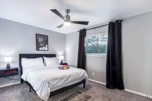 Iron/ironing board, free WiFi, bed sheets - Walk to AT&T Stadium | Modern 1BR Game Day Stay (Arlington)