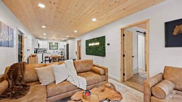 Televisión y chimenea