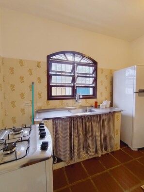 Family Chalet, Patio, Courtyard View | Private kitchen