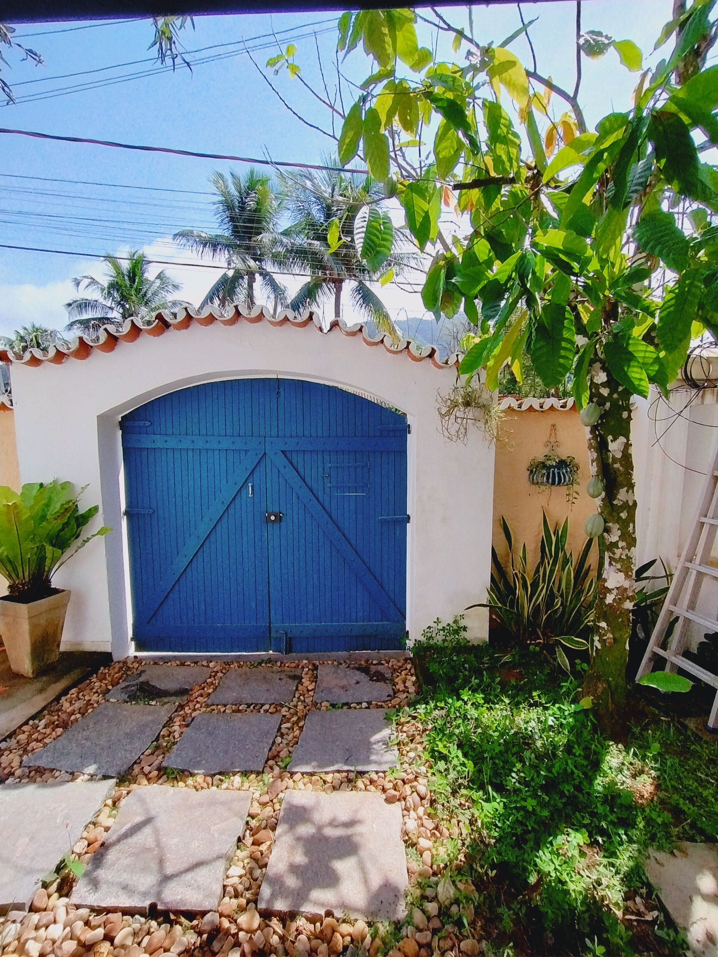 Chalé família, varanda, vista para o pátio | Terraço/pátio