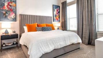 Down duvets, pillow-top beds, iron/ironing board, free WiFi