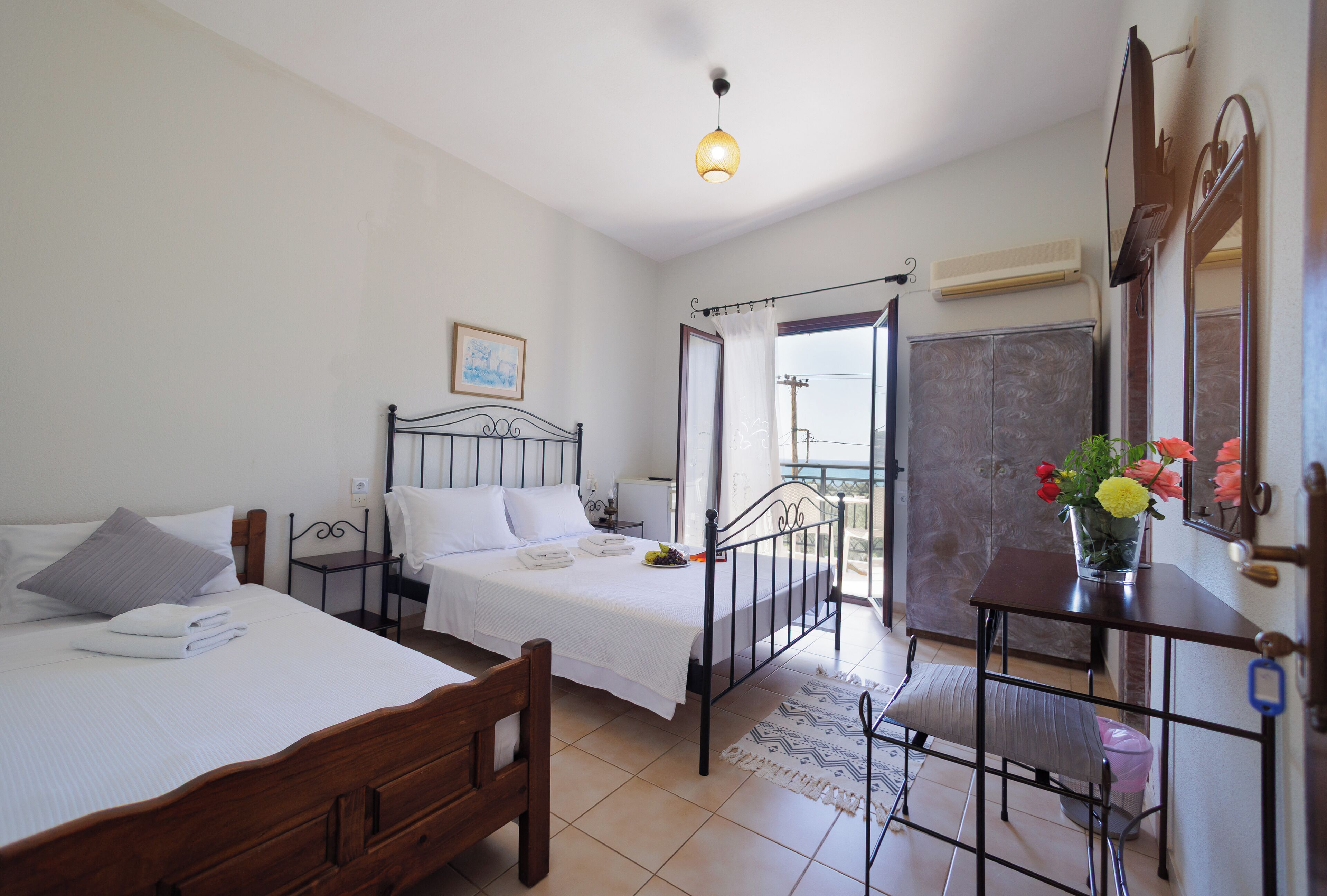 Triple Room, Balcony, Sea View | Soundproofing, free WiFi