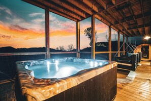 Terrace/patio - New Luxury Design, 5mi to Parkway, Sauna, Hot Tub! (Sevierville)