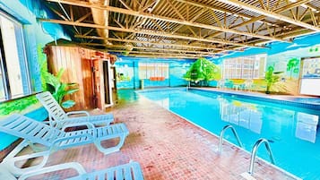 Indoor pool, a heated pool