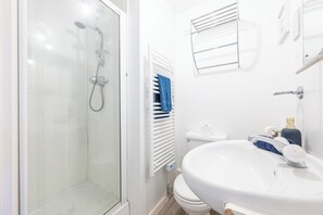 Free toiletries, hair dryer, towels, soap