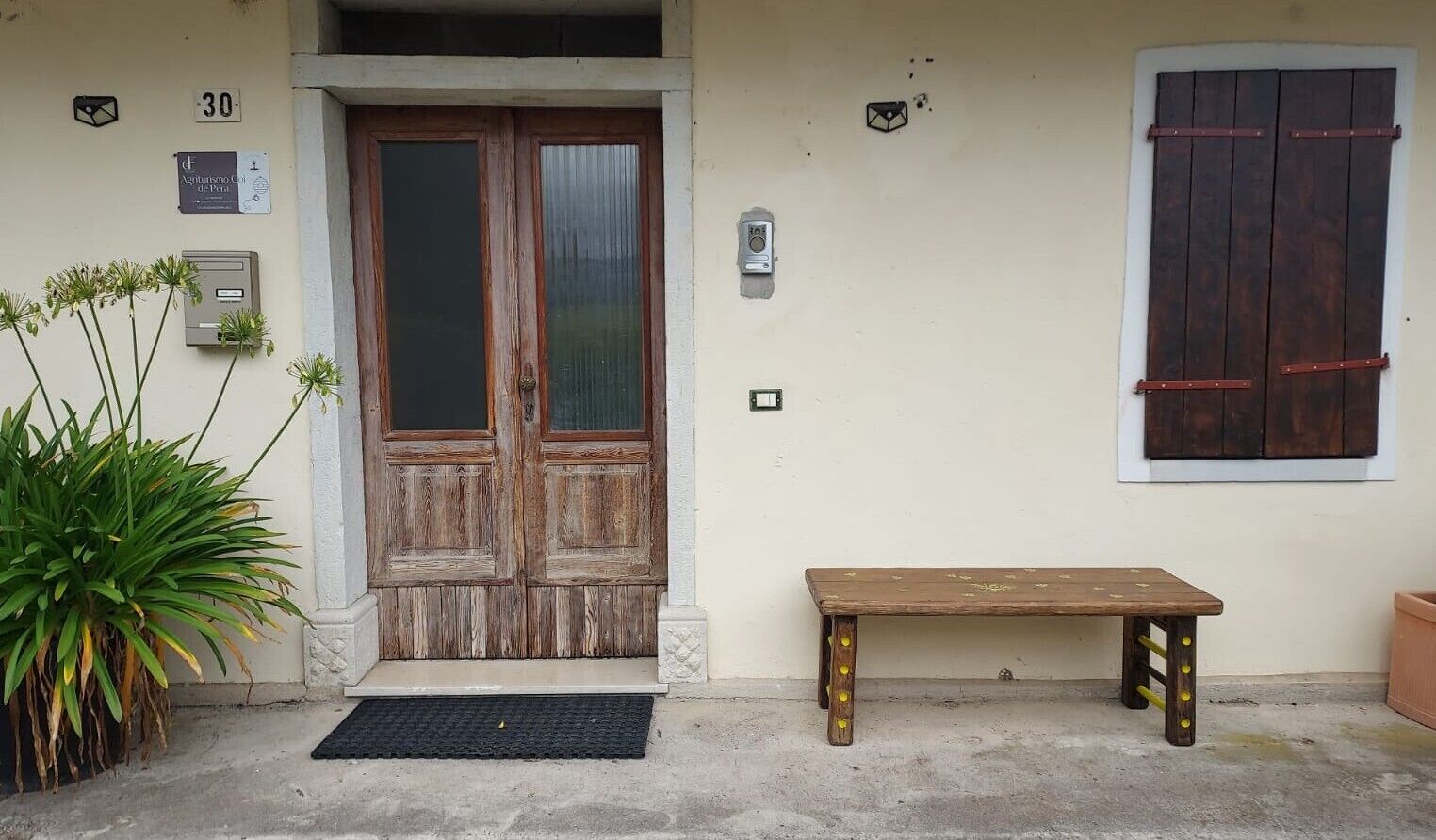 Façade de l’hébergement