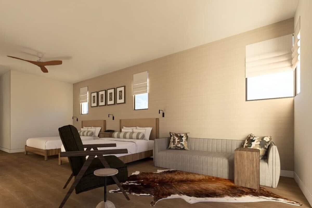 Pillowtop-bedden, een kluis op de kamer, een strijkplank/strijkijzer